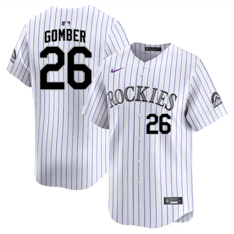 Austin Gomber Colorado Rockies Jersey,Uniforms,Gears Stitched-White